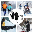 Rechargeable Heated Gloves Rechargeable Hand Warming Gloves Non-Slip Winter Gloves With Zipper Design Ice Fishing Gear For Men