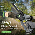 6-Inch Mini Chainsaw Powerful 
Cordless ---Rechargeable,,    Handheld Small Electric Saw 
Pruning Garden Tool ,  Tree Wood Cutting Power Tool