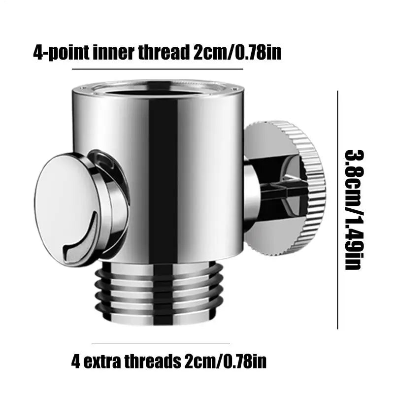 Shut-off Valve , Quick Leakproof Regulator,  Pressure Restrictor
Water Control Shower Head