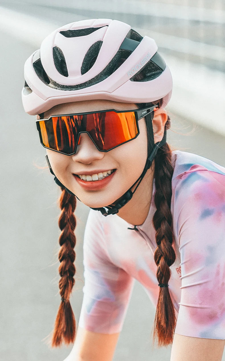 ROCKBROS Cycling Glasses Polarized Photochromic Sunglasses Glasses Cycling Outdoor Sports UV400 MTB Road Women Men Bike Goggles