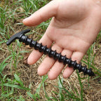 10pcs/set Windproof Fixed Ground Nails Camping Peg Screw Stakes Hiking Tent Pins for Mountaineering Fishing 14.5x7cm