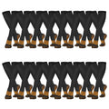 16 pairs copper compression socks
for men and women  
for running, traveling for nurses and pregnant women mid-calf design