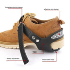 Snow Shoe Spikes Anti-Slip Stainless Steel Gripper Spike ice Cleats Snow Grips Reflective Climbing Crampons