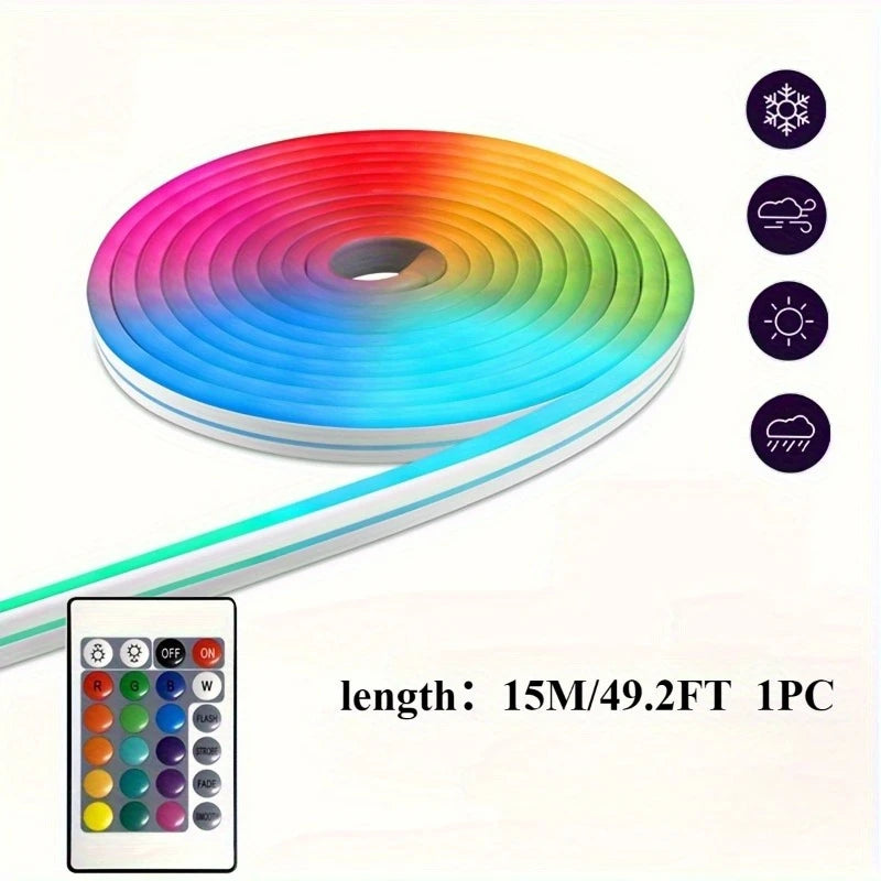 Neon LED Rope Lights 
For any dining or bed room 
Flexible LED Light configuration With Remote And APP Control