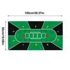 Poker Table Mat Rubber Game Mat Poker Layout Tablecloth Tabletop Holdem Mat For Home Entertainment Board Game Rooms Friend