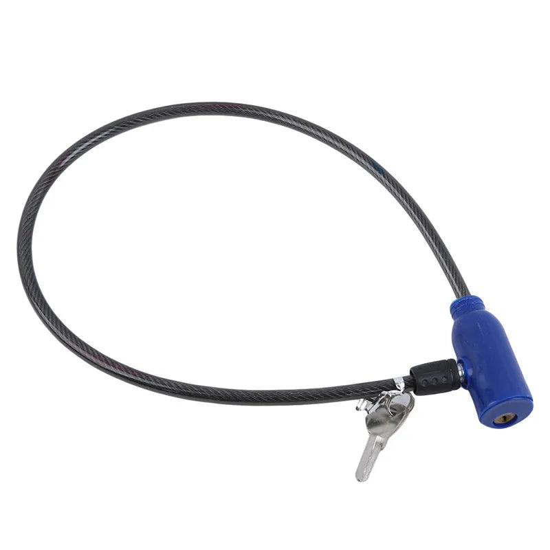 Bicycle Lock Exquisite Steel Cable. anti-theft With 2 Keys