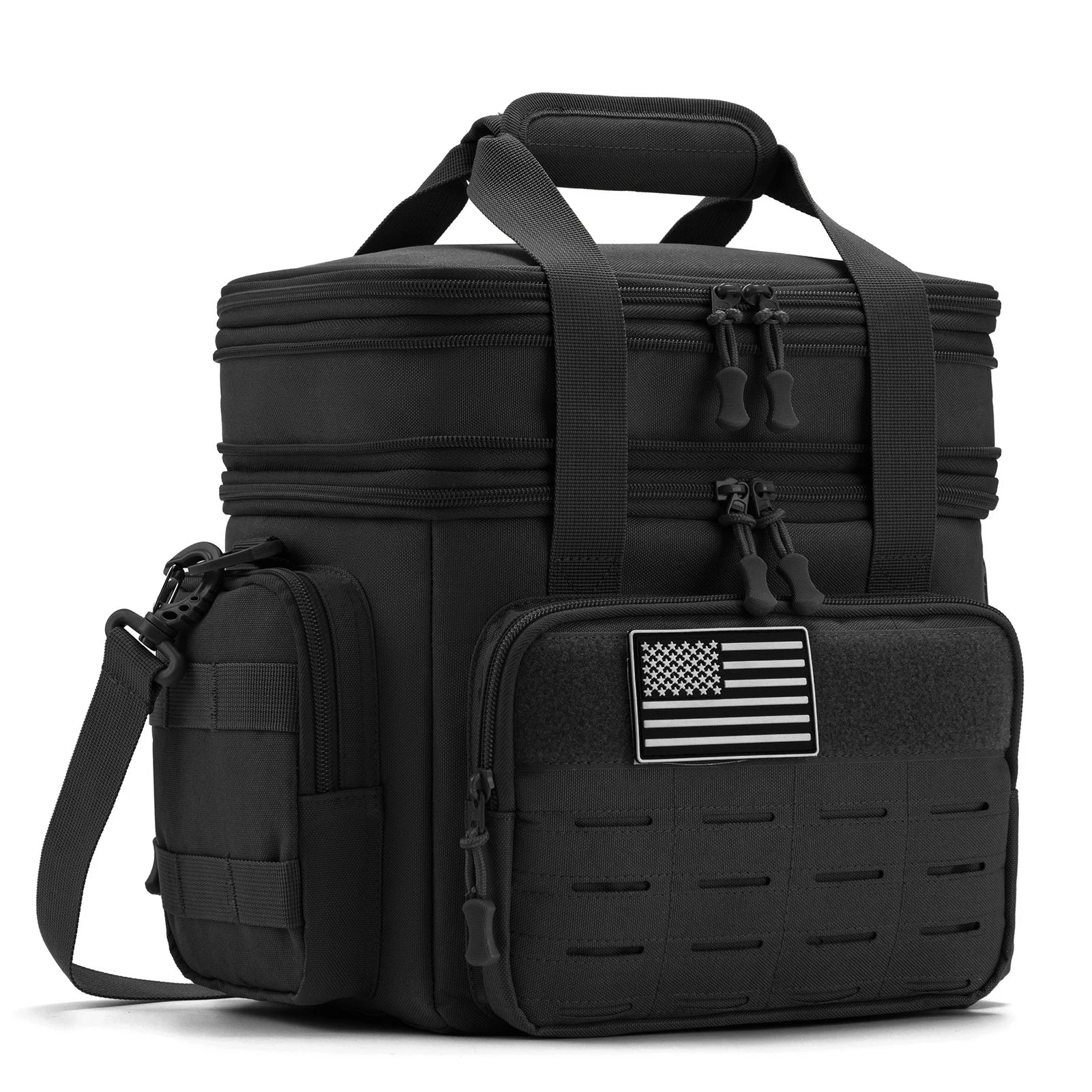 Lunch Box Expandable 18L 
Insulated Cooler Bag
 Leak Proof for Work, Camping,Picnics MOLLE Weave Strap