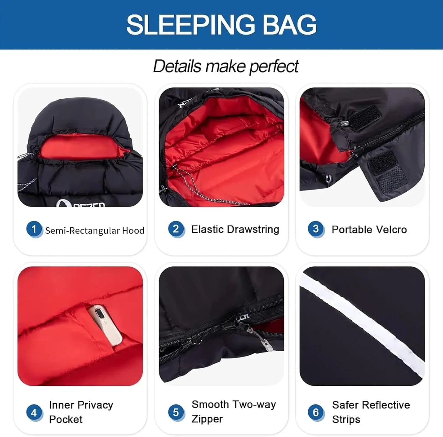 Ultralight 600 Fill Down Sleeping Bag for Adults - Compact Design with Compression Sack for Camping & Hiking