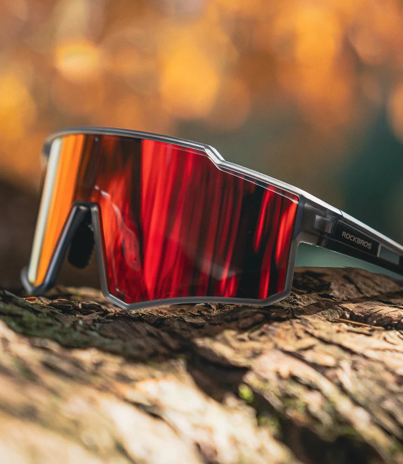 ROCKBROS Cycling Glasses Polarized Photochromic Sunglasses Glasses Cycling Outdoor Sports UV400 MTB Road Women Men Bike Goggles