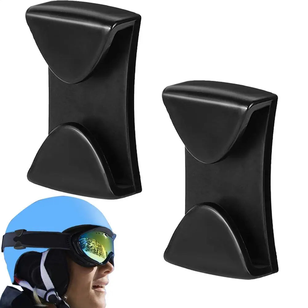 2Pcs/set Ski Goggle Clips Anti-Drop Goggle Grip Side Rails Belt Buckles Quick Release Ski Helmet Clip Mask Holder
