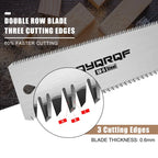 QYQRQF Mini Hand Saw, 6 Inch 
Japanese Pull Saw with Double Edges
 15/17 TPI Flush Cut Saw for Woodworking DIY Projects