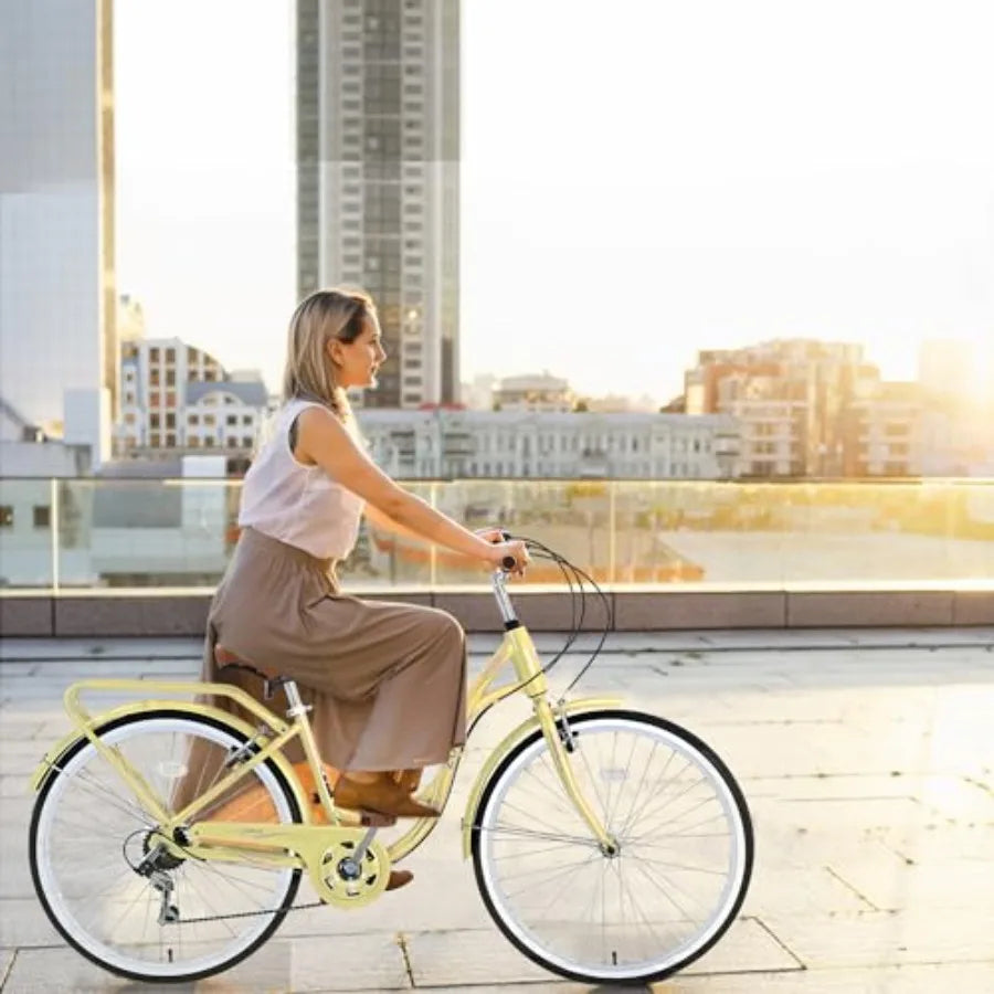 24/26 Inch Cruiser Bicycle with 7 Speed , for Women 24/26 Woman's Bike