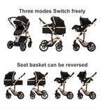 Stroller,Baby stroller,baby accessories,baby cars,Stroller 3 in 1,Convertible Bassinet Push,Light stroller,2 in 1 Baby Stroller,