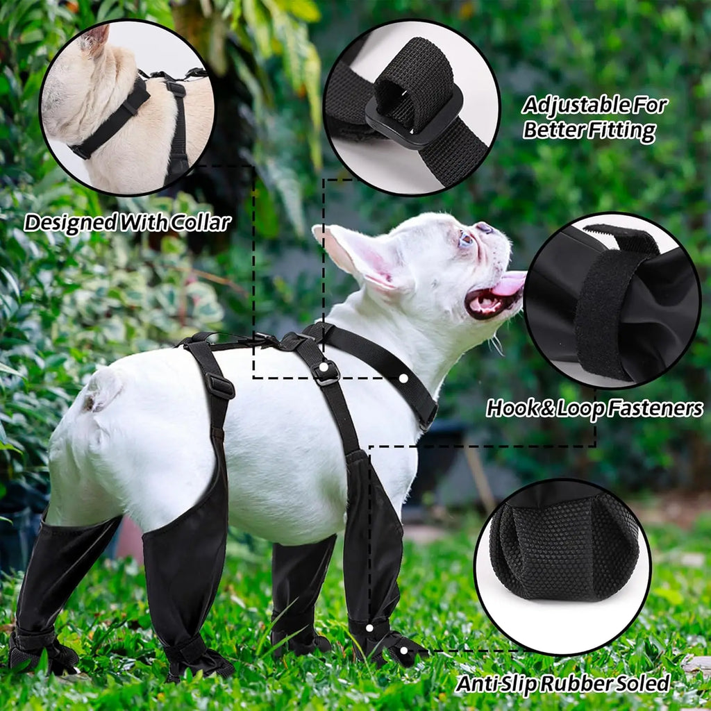 Outdoor Walking Dog Boot Leggings for Small Medium Large Dogs 

Suspender Boots Waterproof Snowy Dog Paw Protects Boot Covers