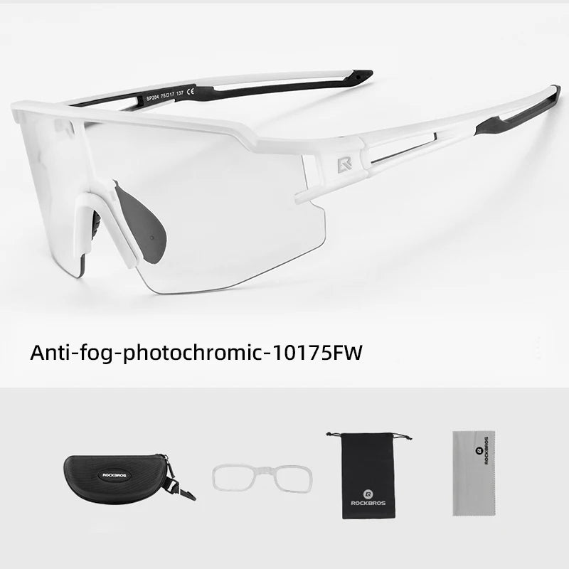 ROCKBROS Cycling Glasses Photo chromic Eye  Windproof Sport glasses