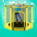 Trampoline Safety Net UV-Resistant Garden  Replacement For 1.2M/1.4M/1.5M 6 Pole Trampolines .  this is Only Protective Net