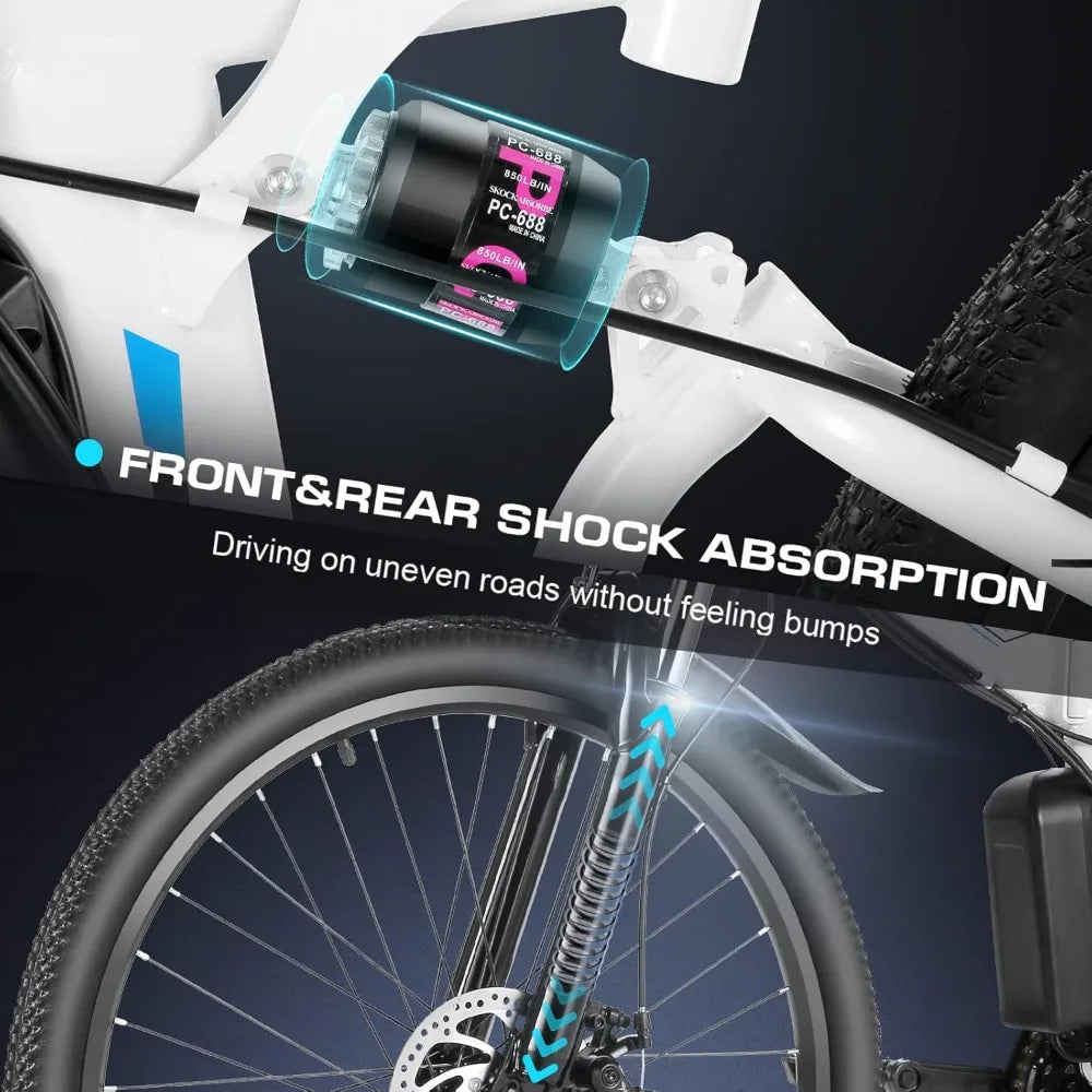 Electric Bike for Adults, 1000W Peak Folding 
Mountain  26 '' Commuter Ebike 
22MPH Foldable Ebike Adult, Customized