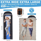 Adult Backpacking Sleeping Bags Waterproof 
Electric Heating with USB Rechargeable Temperature Control for Outdoor Adventure