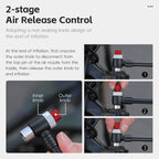 WEST BIKING 400PSI Bicycle Air Pump
 High Pressure MTB Front, Rear Suspension Pressure Gauge Schrader Valve