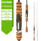 KUYING TETON  5'2" 6' 6'3" 6'4"6'2" 6'6"  Cane Spinning Rod &  Casting FUJI Carbon 1-4g 0.8-3g 2-10g M-Fast bfs