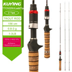 KUYING TETON  5'2" 6' 6'3" 6'4"6'2" 6'6"  Cane Spinning Rod &  Casting FUJI Carbon 1-4g 0.8-3g 2-10g M-Fast bfs