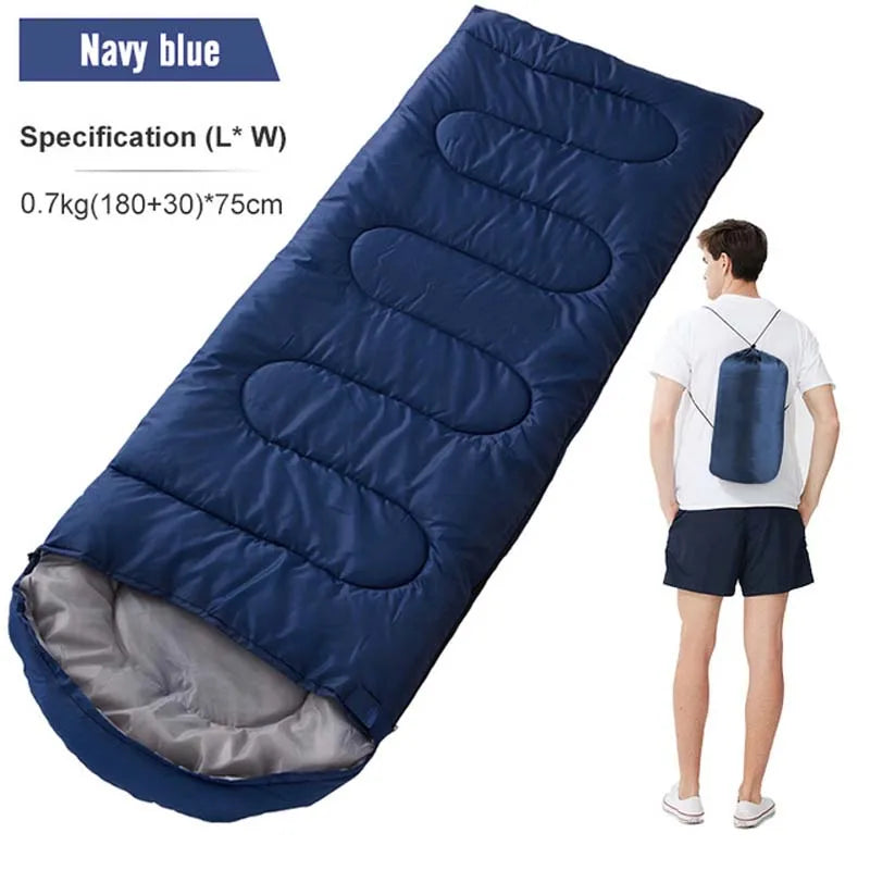 Camping Sleeping Bag Lightweight 4 Season Warm
Envelope Backpacking Outdoor Mummy Cotton Winter Sleeping Bag