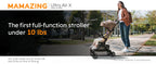 MAMAZING Ultra Air X Lightweight Travel Stroller
 9.9lbs Carbon Fiber with UPF50+
 Waterproof Fabric (BROWN)