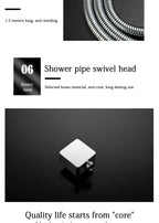Black Concealed Shower System
Rain Waterfall Bathroom Embedded Shower Faucet Set with Tub Spout
