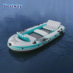 Bestway 65159 5 Person Inflatable Kayak - 
Durable PVC Material, Large Adventure Boat, Kit Format, Highly Buoyant and Stable
