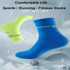 5 Pairs Professional sports socks 
Quick-drying ,
Fit sweat-absorbing training ,running and Ride