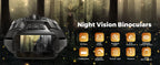Night Vision Binoculars 4K Infrared 
5000mAH Rechargeable 8X Digital Zoom 600 Meters
Darkness Goggles for Hunting & Surveillance