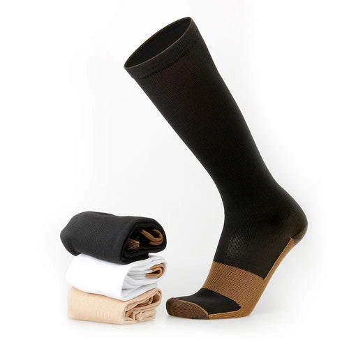 16 pairs copper compression socks
for men and women  
for running, traveling for nurses and pregnant women mid-calf design