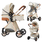 Portable Baby Stroller 2-in-1
Pram Foldable Pushchair Lightweight Travel System
 Buggy Newborn New Model Carriage