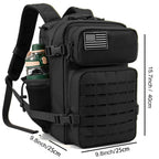25L Tactical Backpack Outdoor Bag Fitness Backpack MOLLE Backpack Women's/Men's Hiking Survival Backpack Men's Dual Cup Holder