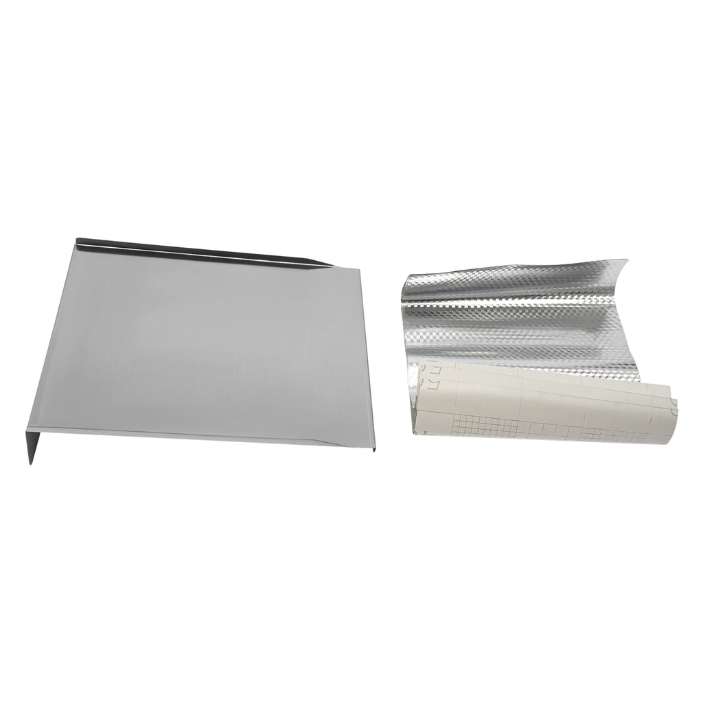 Stainless Steel Grill Drip Pan Tray with 6 Liners - Fits Most BBQs, Easy Clean, Prevents Flare-Ups (20x16x4in)