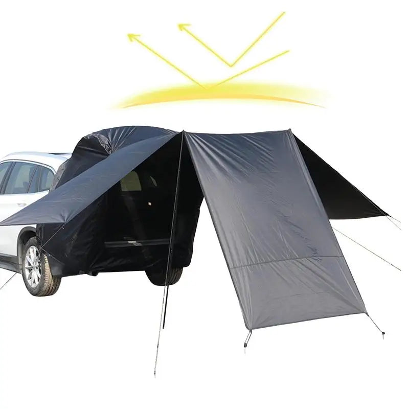 Portable Camping SUV Trunk Tent Car 
Rear Door Tent SUV 3 Sided
 Extended Shade Outside Shelter For  Camping