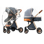 Portable Baby Stroller 2-in-1
Pram Foldable Pushchair Lightweight Travel System
 Buggy Newborn New Model Carriage