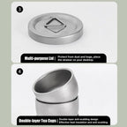 Camping Tableware Set 
Lightweight Titanium Coffee Pot Tea Kettle
 Outdoor Camping Kettle Set 3 Cups Tea Set For Hiking Picnic