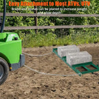 Land Leveler 48" Width, Heavy Duty Drag Harrow for ATV, UTV, Tractor - Lawn Rake, 
Versatile Applications, Enhanced Depth