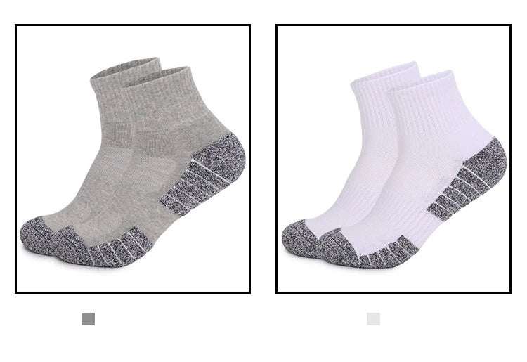 6 pairs Outdoor sports socks 
Thickened towel bottomed hiking 
 Sweat-absorbing short tube sports running Men / women