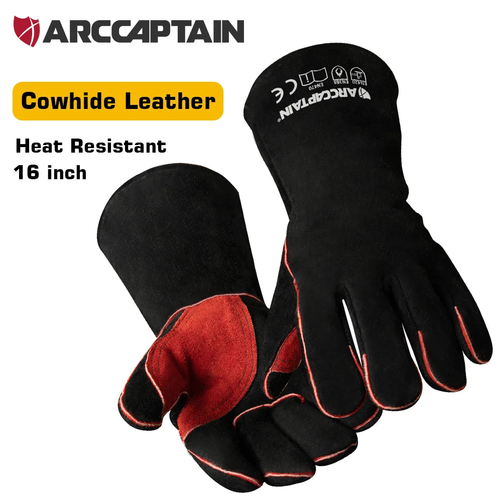 ARCCAPTAIN 16inch Welding Gloves Multifunctional 
Heat Resistant Mig/Stick/Tig Welder