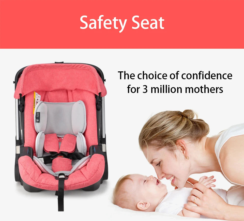 Baby Stroller Multifunctional Car Seat 3 in 1 For Newborn , Infant Buggy Safety Cart Carriage