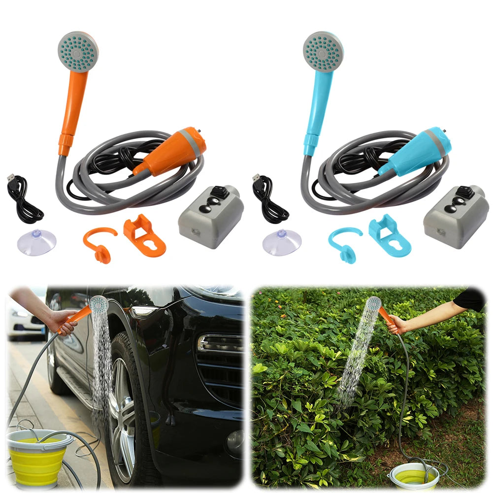 Portable Shower for Camping
Rechargeable , Pump Electric ,  Portable for  Hiking ,Traveling