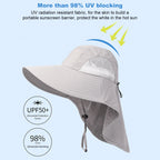 Summer 12CM Large Brim Sun Hat . 
Men Women Breathable Fishing Cap
Sun UV Protection Mesh Fisherman Hiking, Beach