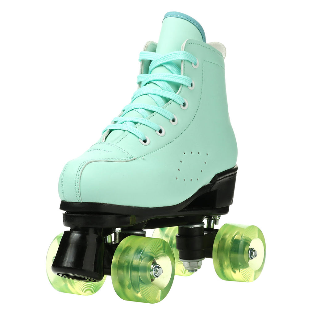 2025 Double-Row Roller Skate Shoes  
4 Wheels Skates For Women Men Outdoor Sport Skating Training Quad Sneakers Size 34 35 36-45