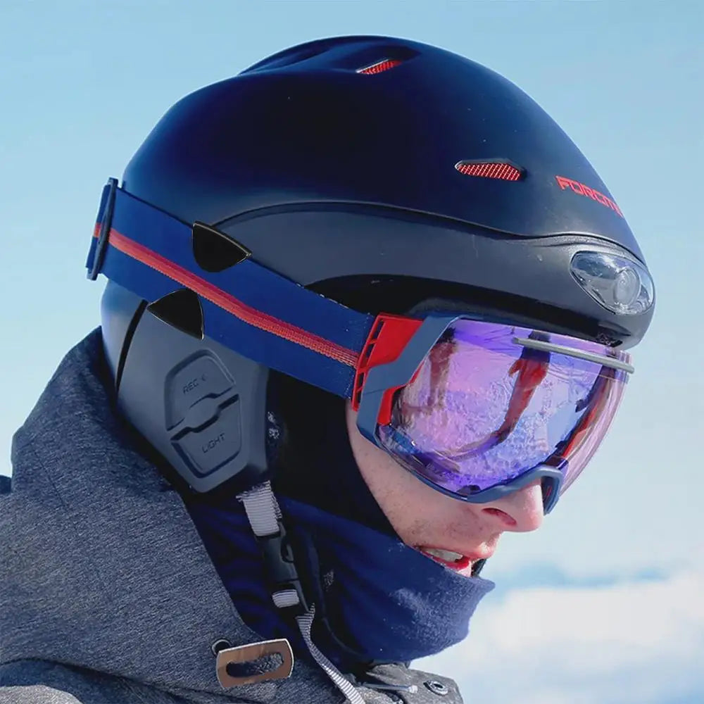 2Pcs/set Ski Goggle Clips Anti-Drop Goggle Grip Side Rails Belt Buckles Quick Release Ski Helmet Clip Mask Holder