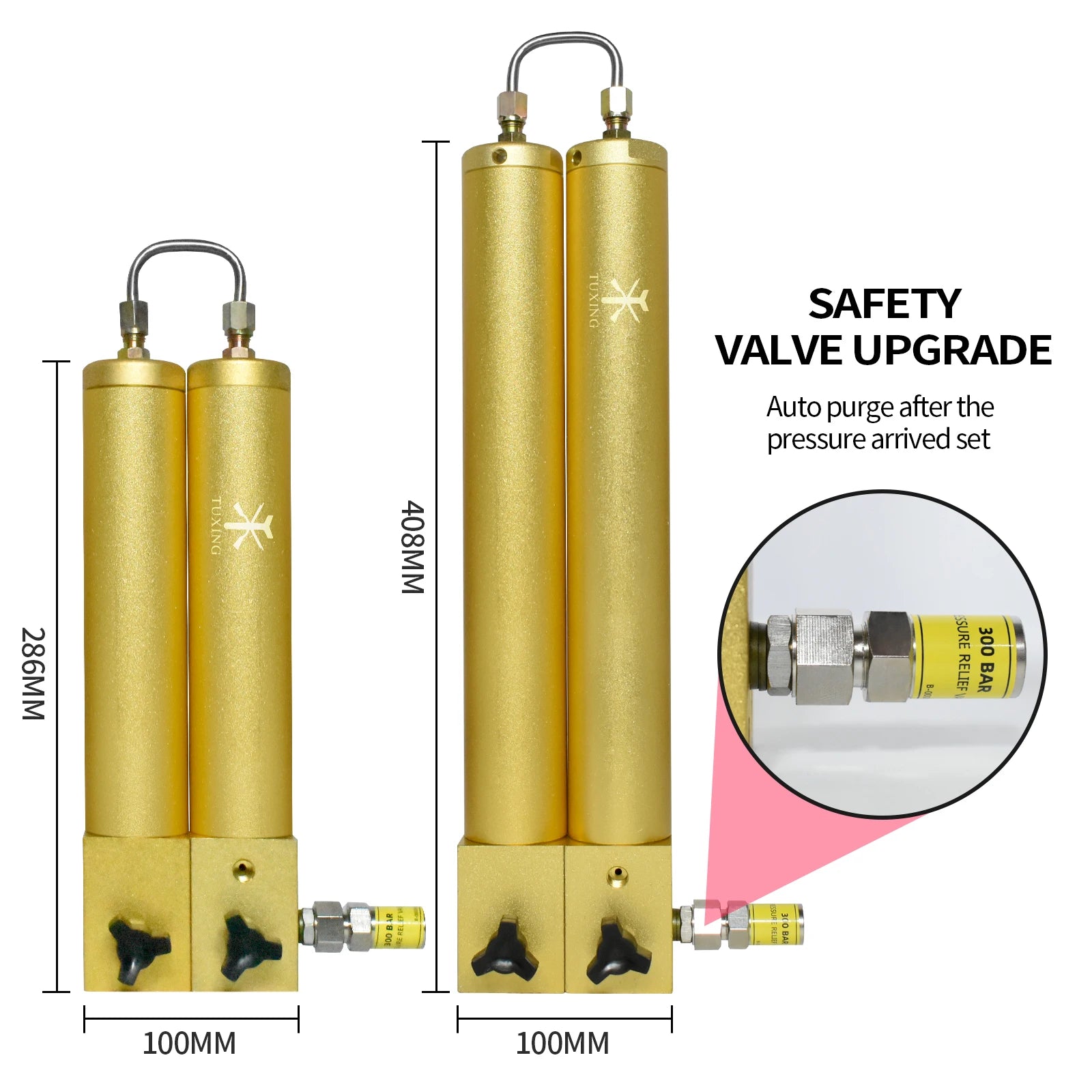 TUXING 300Bar Compressor Oil Water Separator High Pressure Compressor Two Stage Filtration Air Filter for Purifying Air Diving