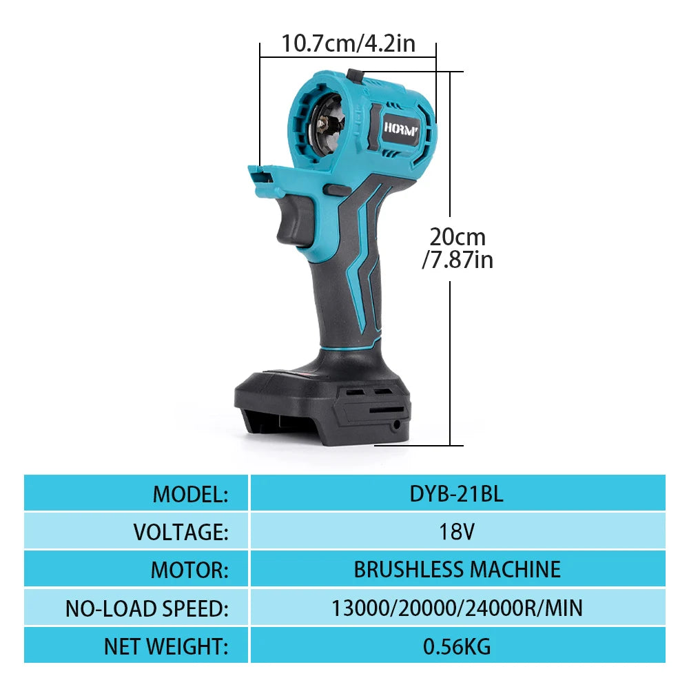 HORMY 18V Brushless Cordless Power Tool Combo Kit
for Makita Battery (Drill, Circular Saw, Impact Wrench, Air Pump, Blower) Home