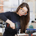 Construction Goggles For Men Angle Grinder Goggles Anti-Fog Woodworking Eyewear Anti-Splash Welding Safety Glasses Dustproof For