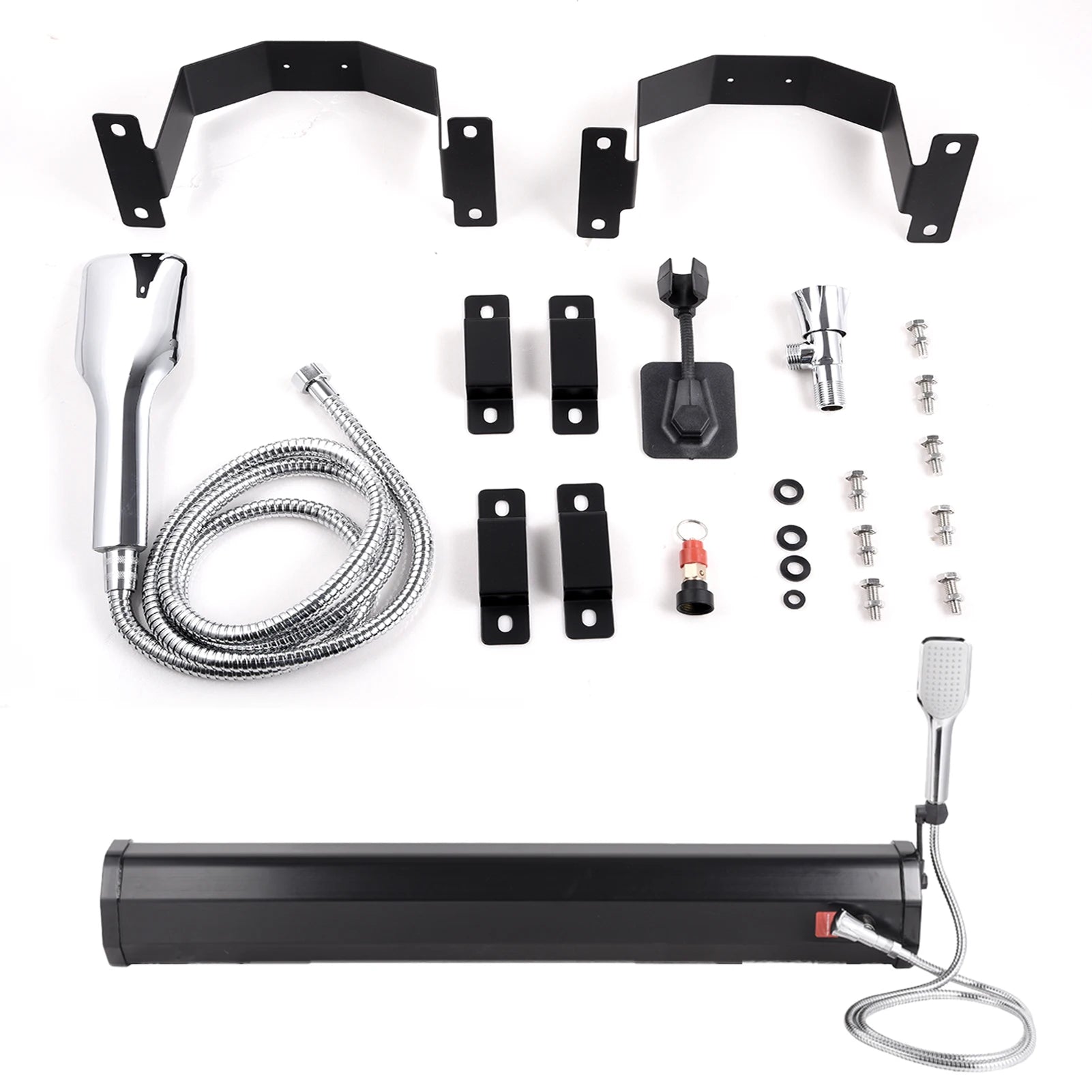 20L / 30L Car Pressurized Water Tank 
for Camping Shower ,
Portable Trucks ,SUV . Water Storage!!    Roof Rack Mount with showerhead